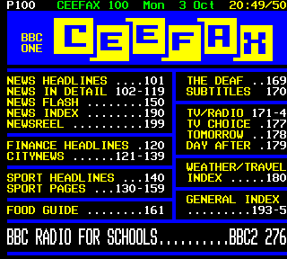 An Evening with CEEFAX - 3 Oct 1982
