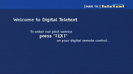 teletext hotels only
